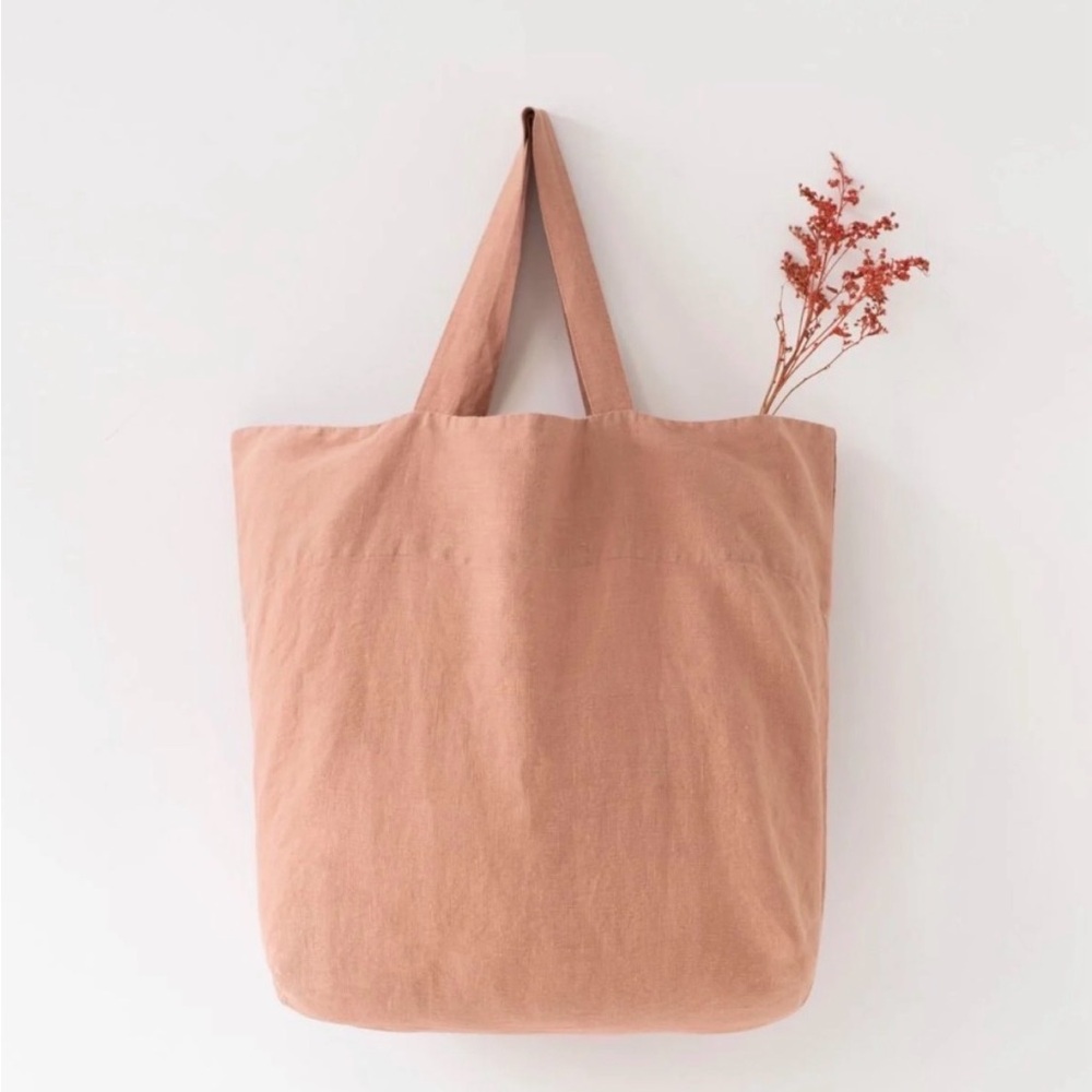 Linen Tales Chic Blush Tote Bag